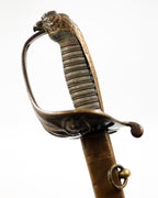 Chilean Navy Officer Sword – Late 19th Century – Leather Scabbard – Fine Bronze Mounts