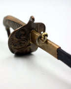 Chilean Navy Officer Sword – Late 19th Century – Leather Scabbard – Fine Bronze Mounts