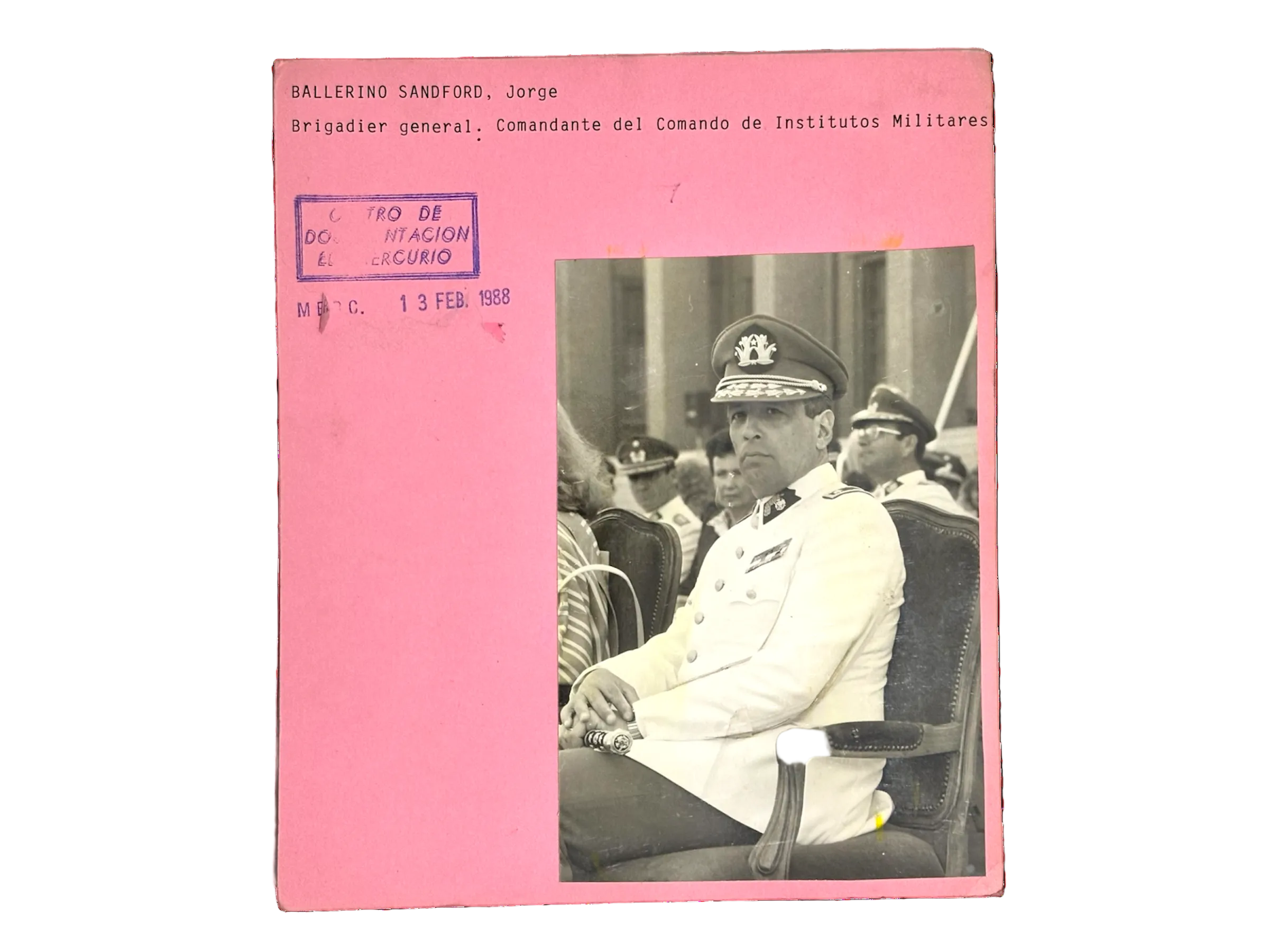 Original Chilean Military Government Press Photos – Army High Command Generals (Set of 3)