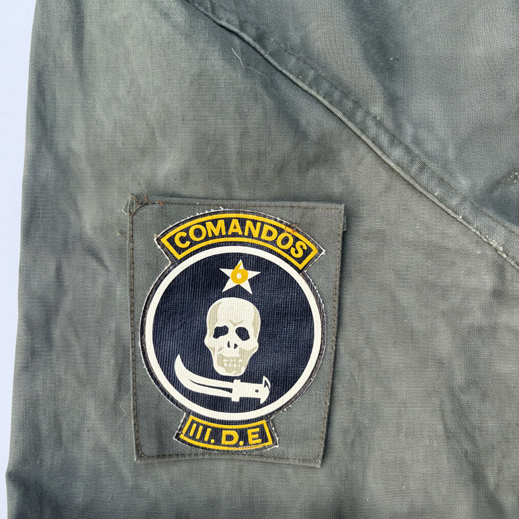 1974 Chilean Army Commando Shirt | 6th Commando Company | 3rd Army Division | Size Large (L) | Cold War Special Forces Collectible