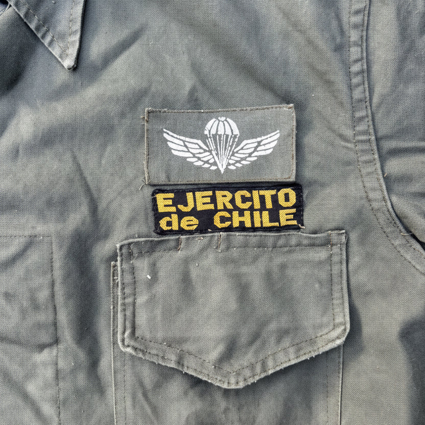 1974 Chilean Army Commando Shirt | 6th Commando Company | 3rd Army Division | Size Large (L) | Cold War Special Forces Collectible