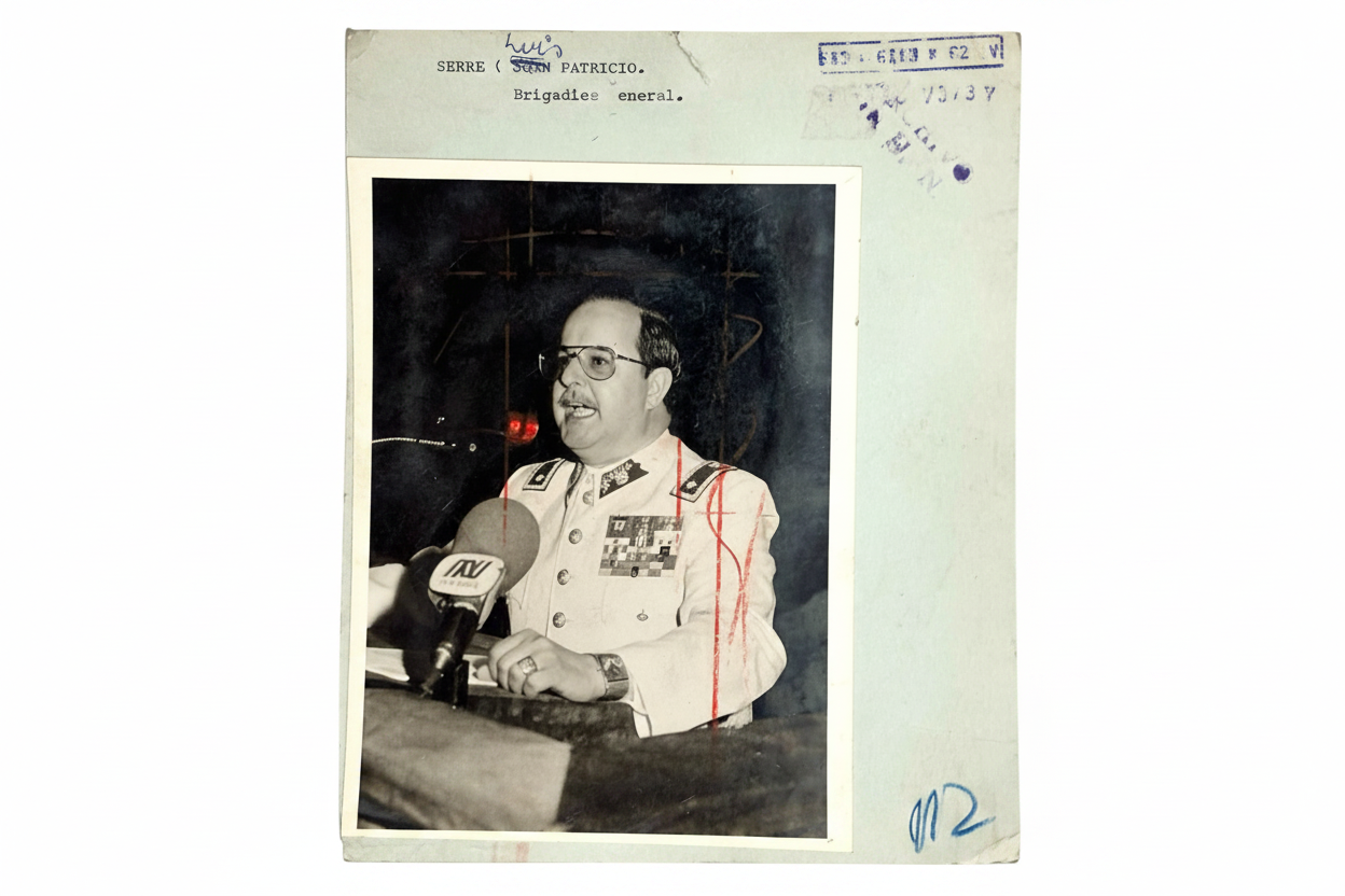 Original Chilean Military Government Press Photos – Army High Command Generals (Set of 3)