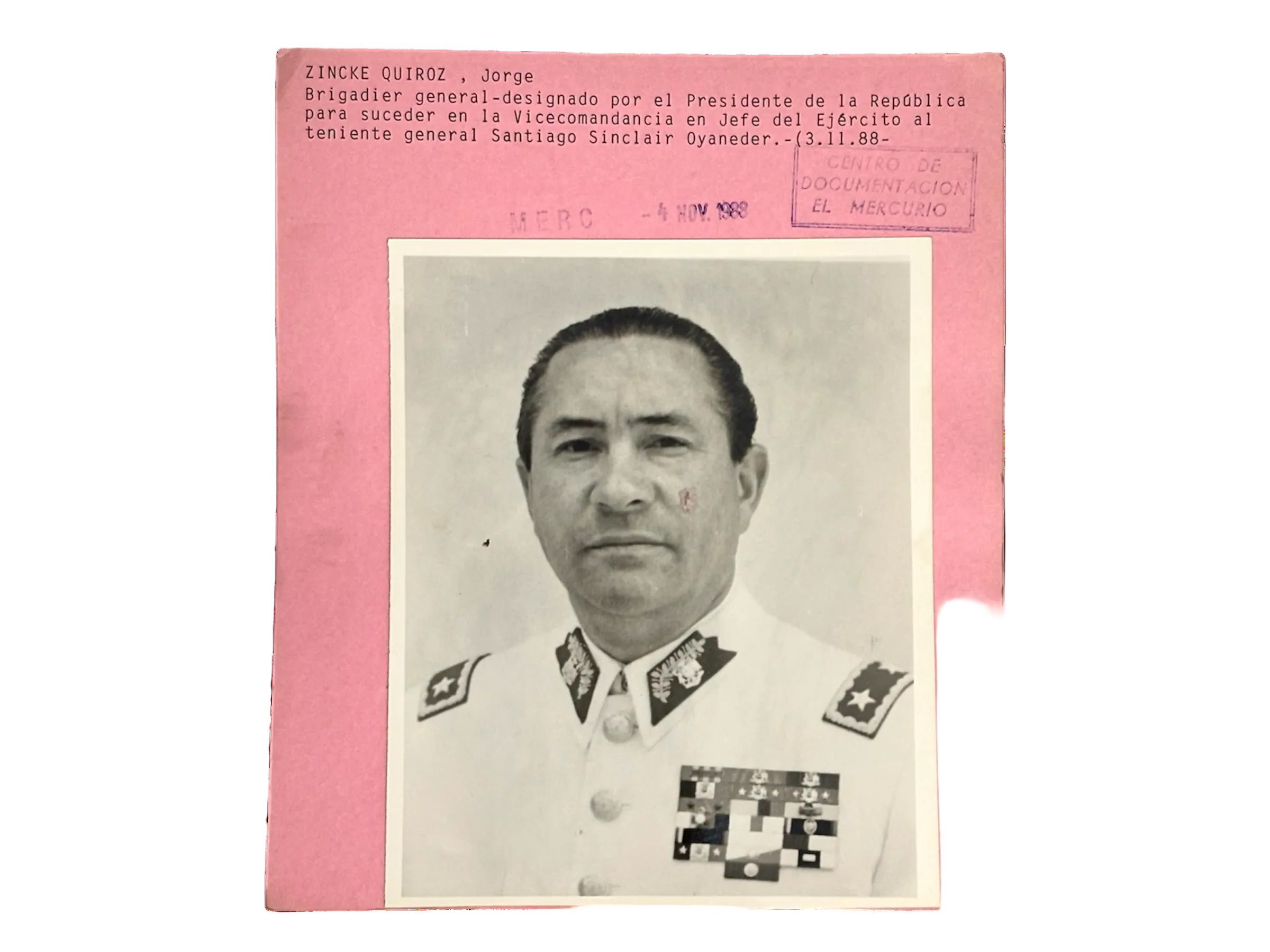 Original Chilean Military Government Press Photos – Army High Command Generals (Set of 3)