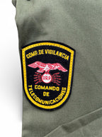 Chilean Army “Hayes” OD Utility Shirt – 1970s | Telecommunications Command Insignia