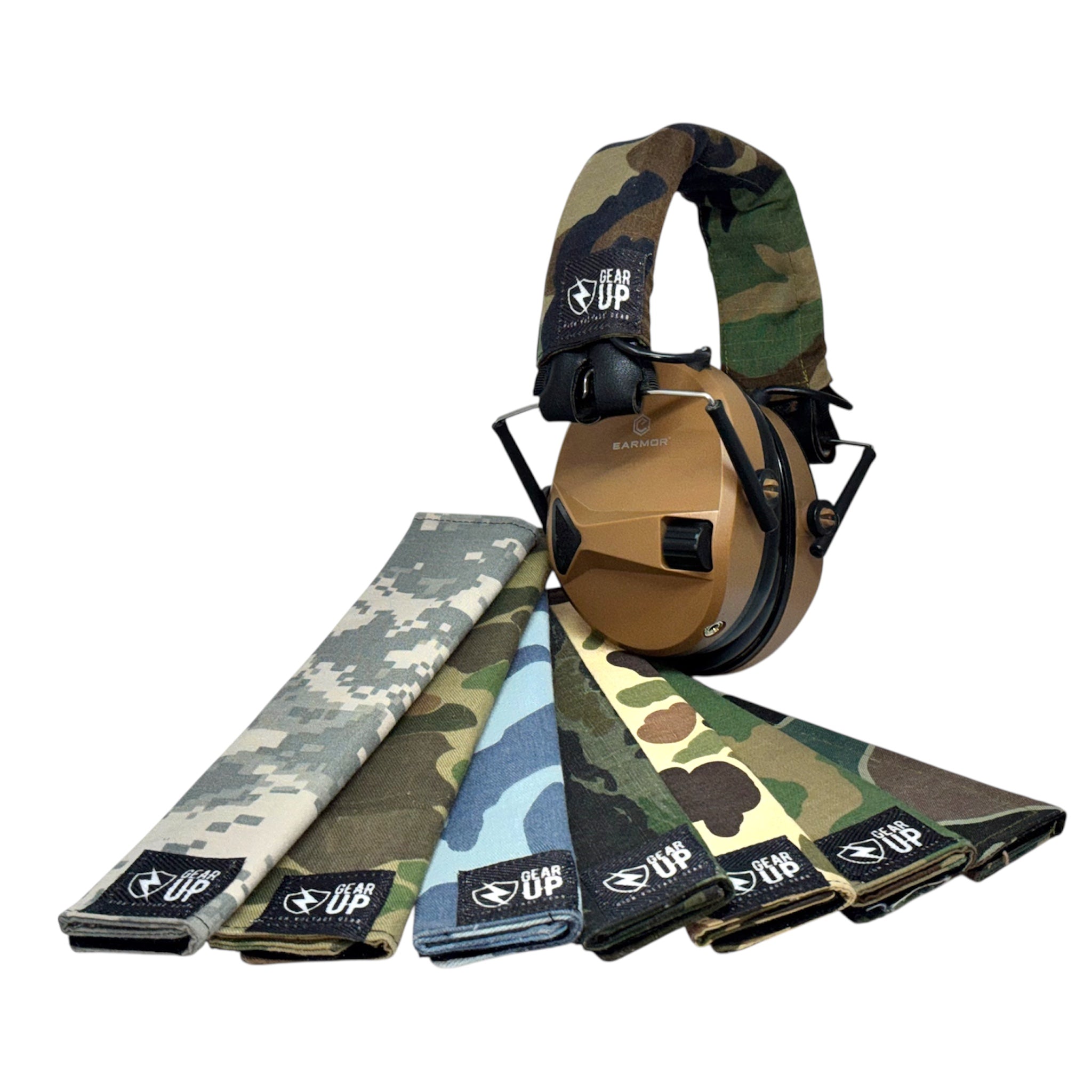 Vintage Camo Headset Covers