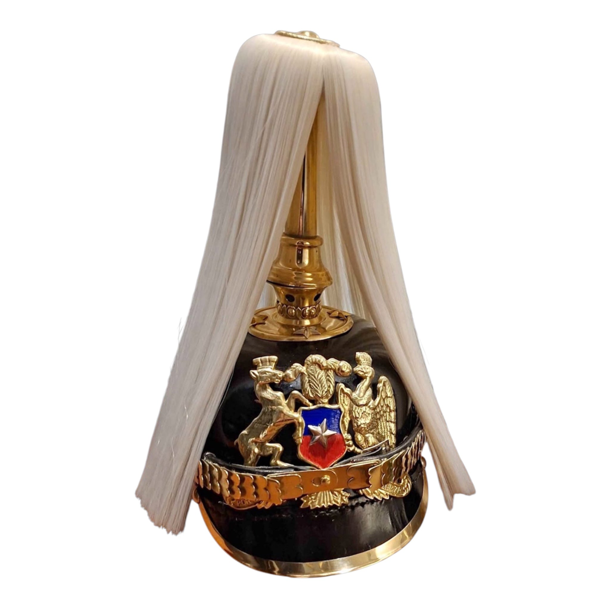 Original Chilean Army Pickelhaube – Authentic Prussian-Style Military Helmet
